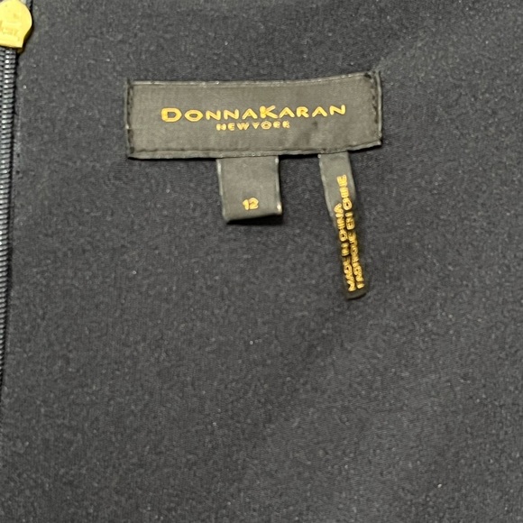 Donna Karan Navy Blue High Low dress - Picture 2 of 14